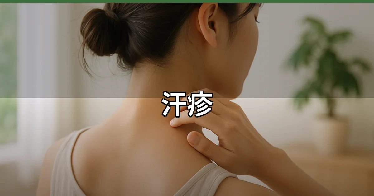 【汗疹】大人の症状と正しい治し方を医師が解説のイメージ画像
