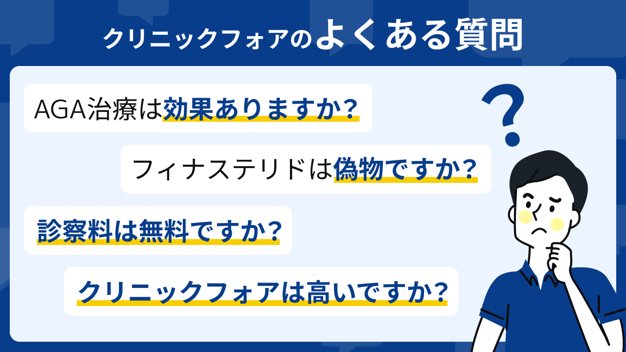 クリニックフォアについてよくある質問