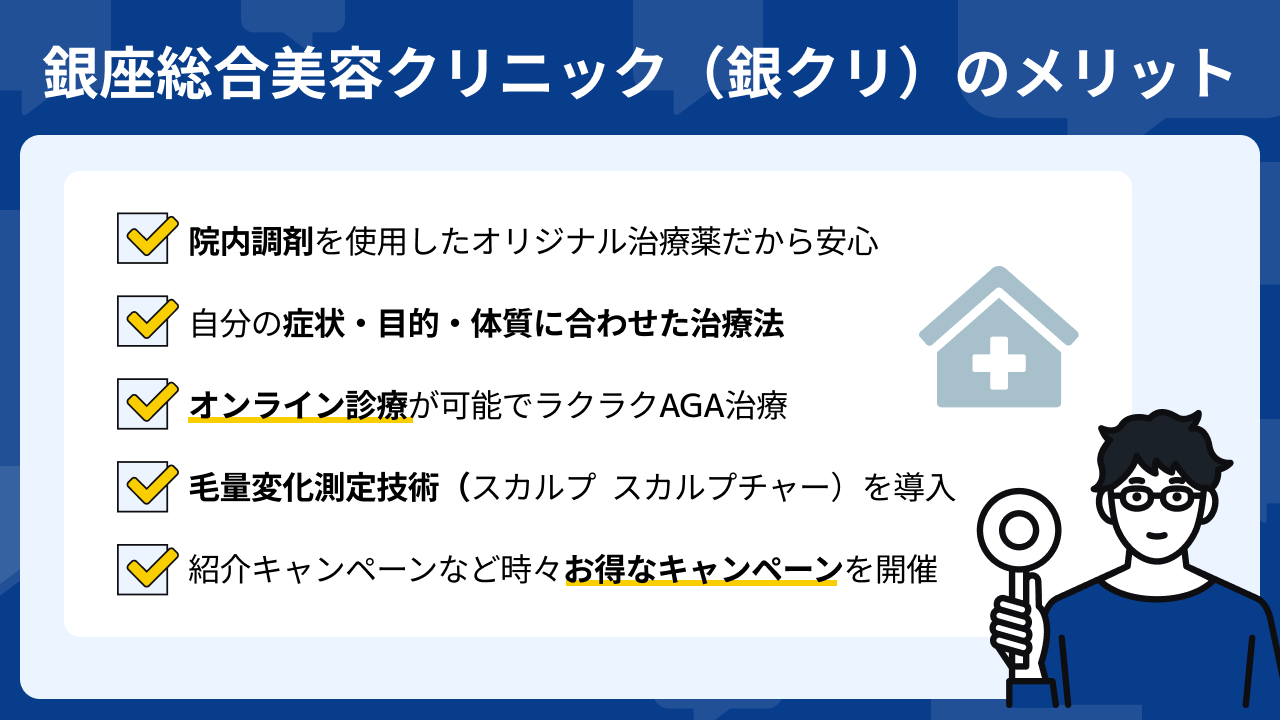 銀座総合美容クリニック（銀クリ）口コミ メリット